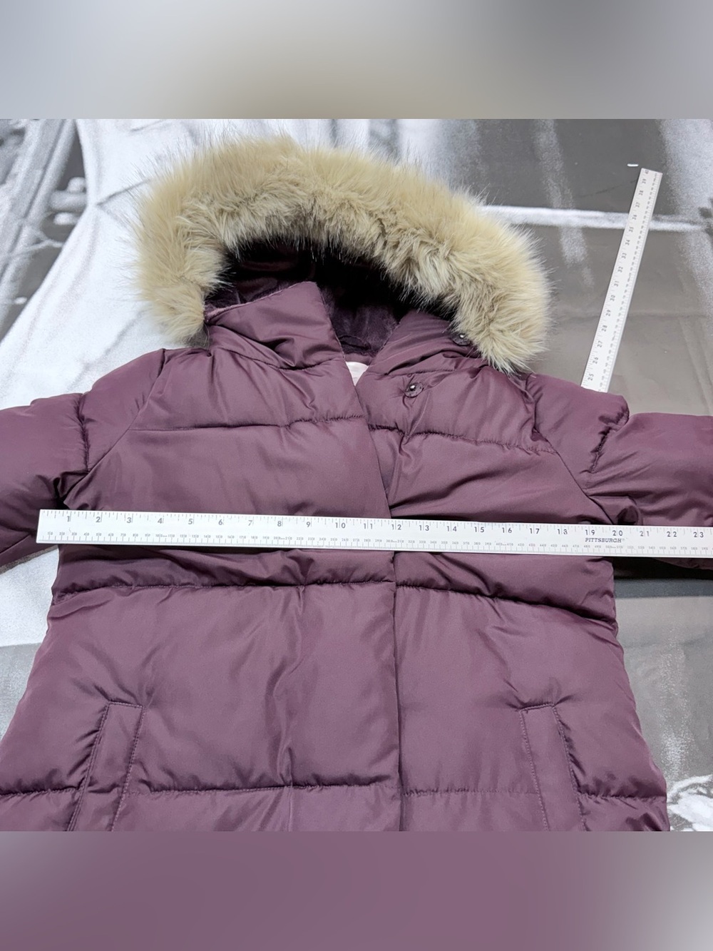 RACHEL PARCELL Women’s sz Small Faux Fur Trim Hooded Puffer Coat - Picture 5 of 7